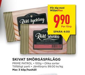 Willys Hemma Skivat smörgåspålägg erbjuda