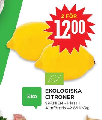 Willys Hemma Ekologiska citroner erbjuda