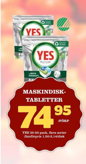 MatArket Maskindisktabletter erbjuda