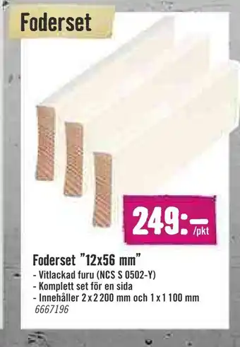 Hornbach Foderset 12x56 mm erbjuda