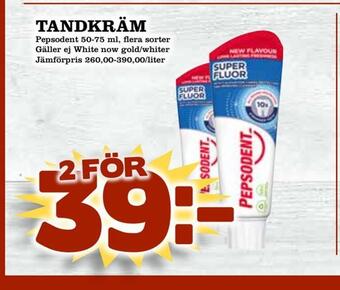 Nya Pulsen Tandkräm erbjuda