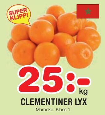 Nya Pulsen Clementiner lyx erbjuda