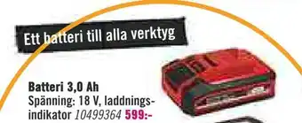 Hornbach Batteri 3,0 ah erbjuda