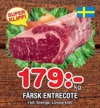 Nya Pulsen Färsk entrecote erbjuda