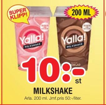 Nya Pulsen Milkshake erbjuda