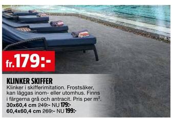 Bauhaus Klinker skiffer erbjuda