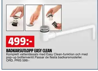 Bauhaus Badkarsutlopp easy clean erbjuda