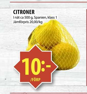 Matvärlden Tensta Citroner erbjuda