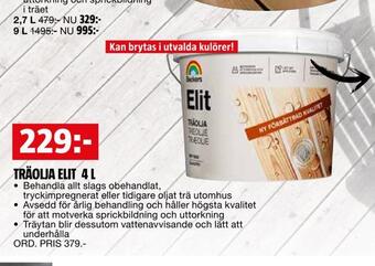 Bauhaus Träolja elit 4 l erbjuda