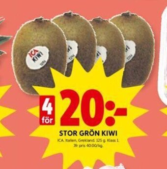 ICA Kvantum Stor Grön Kiwi erbjuda