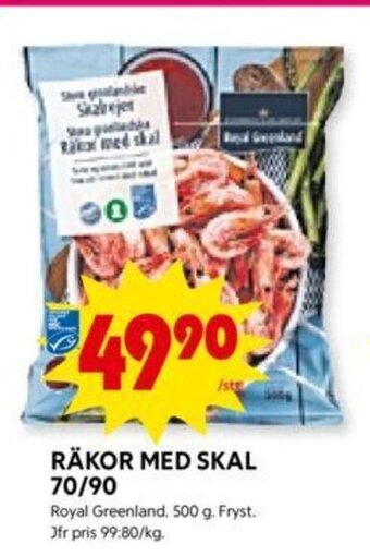ICA Kvantum Räkor med Skal 70/90 erbjuda