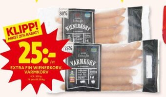 ICA Kvantum Extra Fin Wienerkorv, Varmkorv erbjuda