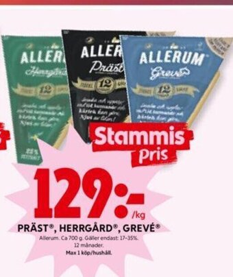 ICA Kvantum Präst Herrgård Grevé erbjuda