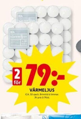 ICA Kvantum Värmeljus erbjuda