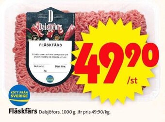 ICA Supermarket Fläskfärs erbjuda