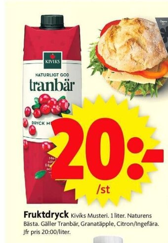 ICA Supermarket Fruktdryck erbjuda