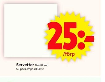 ICA Supermarket Servetter erbjuda