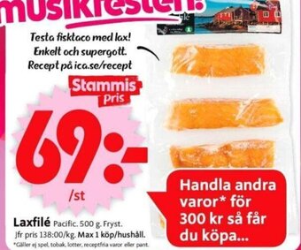 ICA Supermarket Laxfilé erbjuda