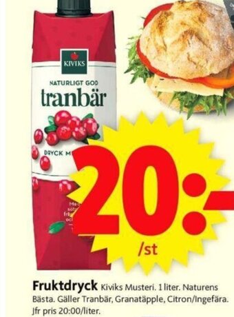 ICA Supermarket Fruktdryck erbjuda