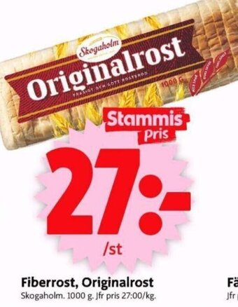 ICA Supermarket Fiberrost, Originalrost erbjuda