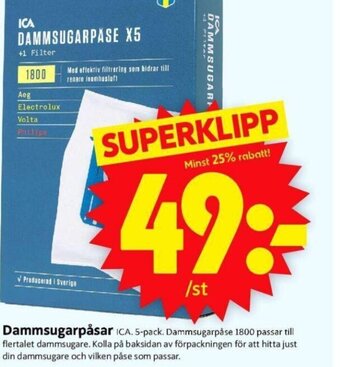Dammsugarpåsar