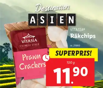 Lidl Vitasia Räkchips 100g erbjuda