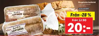Lidl Skogaholm Lantbröd 600-650g erbjuda