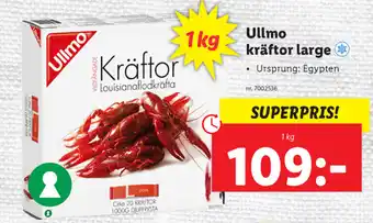 Lidl Ullmo Kräftor large 1kg erbjuda