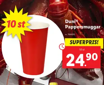 Duni Pappersmuggar 10st