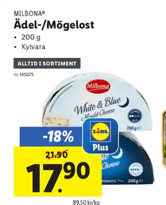 Lidl Milbona Ädel-/Mögelost 200g erbjuda