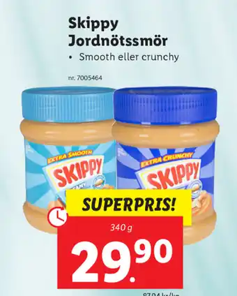 Lidl Skippy Jordnötssmör 340g erbjuda