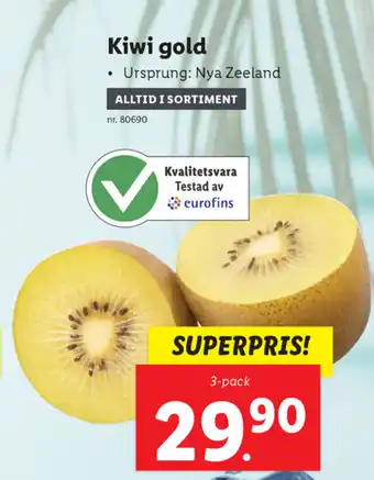 Lidl Kiwi gold 3 pack erbjuda
