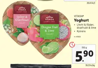 Lidl Vitasia Yoghurt 150g erbjuda