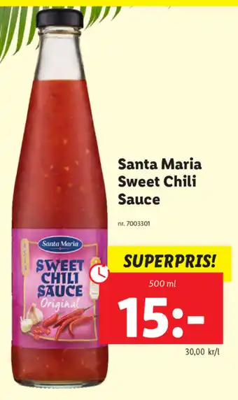 Lidl Santa Maria Sweet Chili Sauce 500ml erbjuda