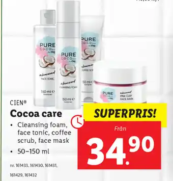 Lidl Cien Cocoa care 50-150ml erbjuda