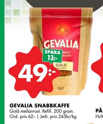 ÖoB Gevalia snabbkaffe erbjuda