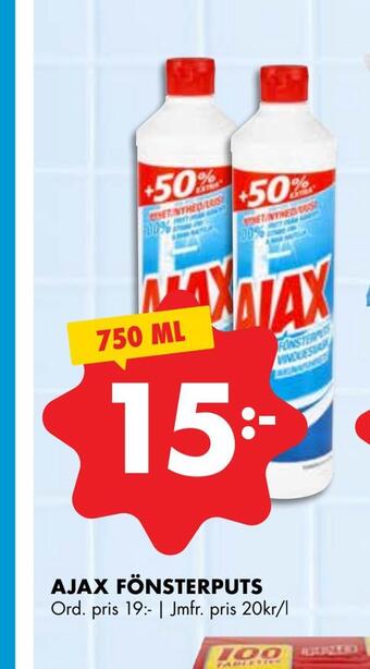 ÖoB Ajax fönsterputs erbjuda