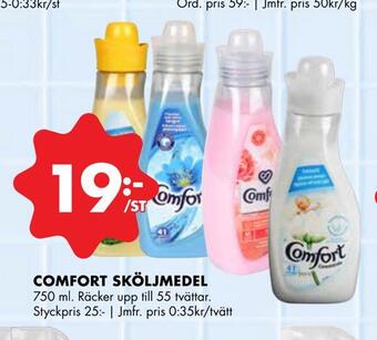 ÖoB Comfort sköljmedel erbjuda