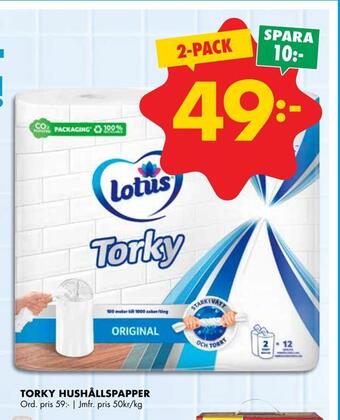 ÖoB Torky hushållspapper erbjuda