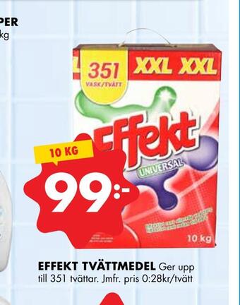 ÖoB Effekt tvättmedel erbjuda