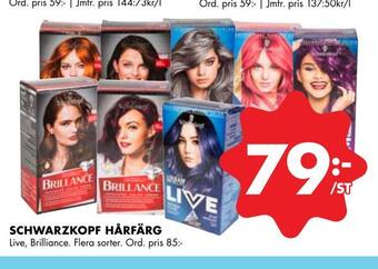 ÖoB Schwarzkopf hårfärg erbjuda