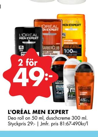 ÖoB L'oréal men expert erbjuda
