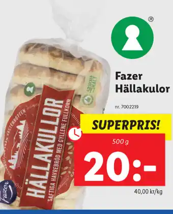 Lidl Fazer Hällakulor 500g erbjuda