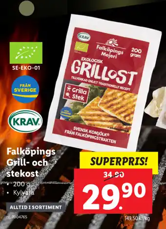 Lidl Krav Falköpings Grill och stekost 200g erbjuda