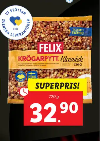 Lidl Felix Krögarpytt 720g erbjuda