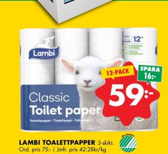 ÖoB Classic toalettpapper erbjuda