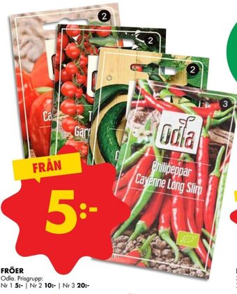 ÖoB Odla fröpåsar erbjuda