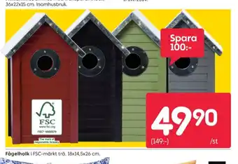 Rusta Respons fågelholk erbjuda