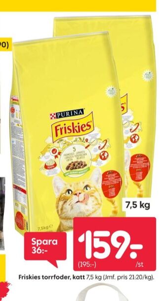 Rusta Friskies kattmat erbjuda