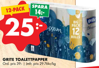 ÖoB Grite Toalettpapper erbjuda